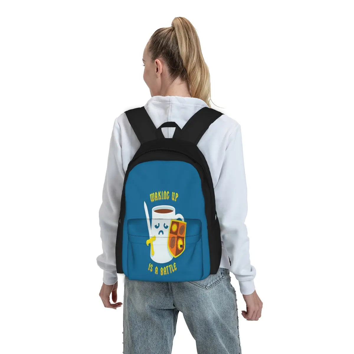 Morning Battle Backpacks Men's and Women's Recycled Handbag