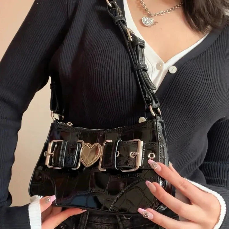 Crocodile Pattern Shoulder Bag Women's Underarm Phone Bag