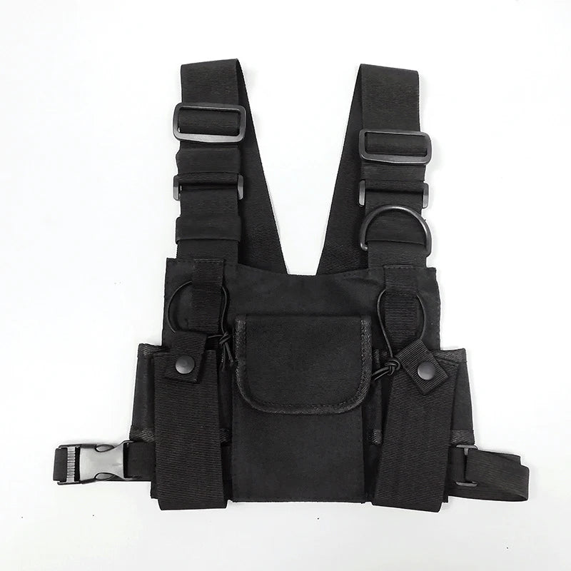 Ms Tactical Shoulder Bags Chest Rig Bag Hip Hop Streetwear Unisex
