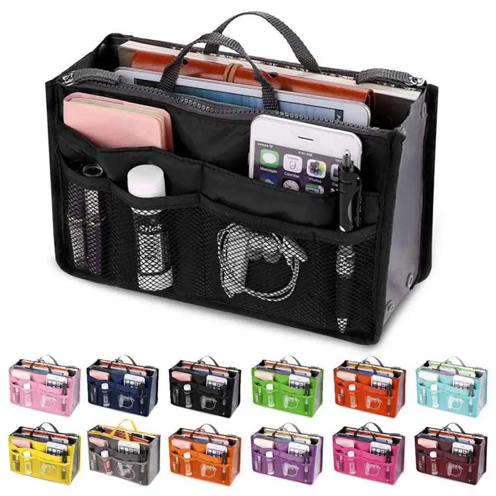 Colorful Makeup Handbag Organizer Insert for Women