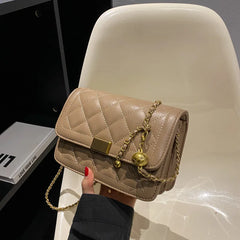 Winter Tote PU Leather Quilted Handbags Women Shoulder Bags