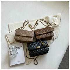 Winter Tote PU Leather Quilted Handbags Women Shoulder Bags