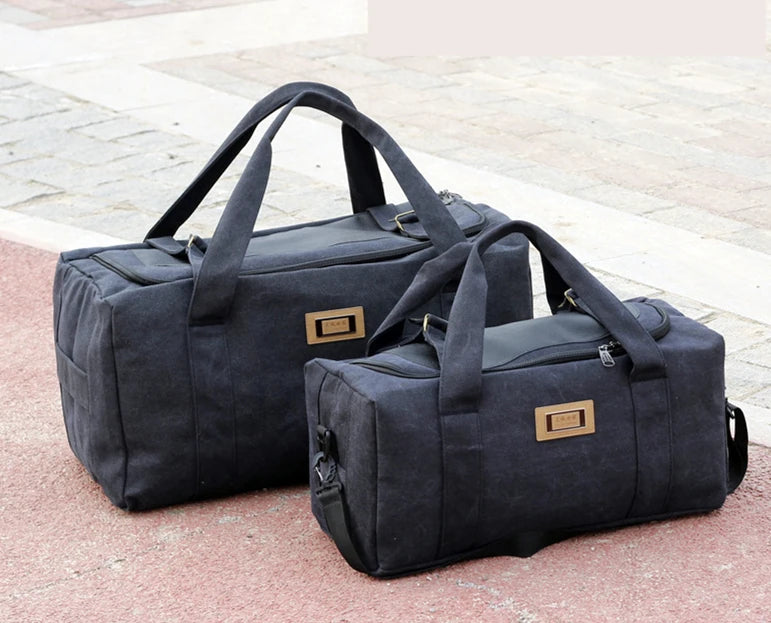 Large Capacity Multi-color Canvas Duffel Bag - Travel Bag