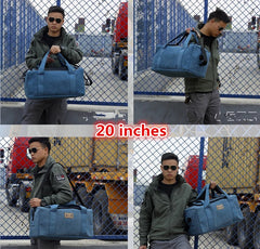 Large Capacity Multi-color Canvas Duffel Bag - Travel Bag