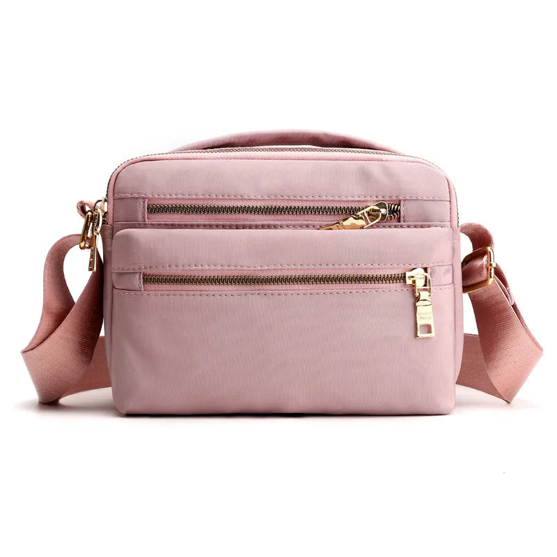 Multi-Layer Zipper Small Bag Casual Messenger Bag Women's Shoulder