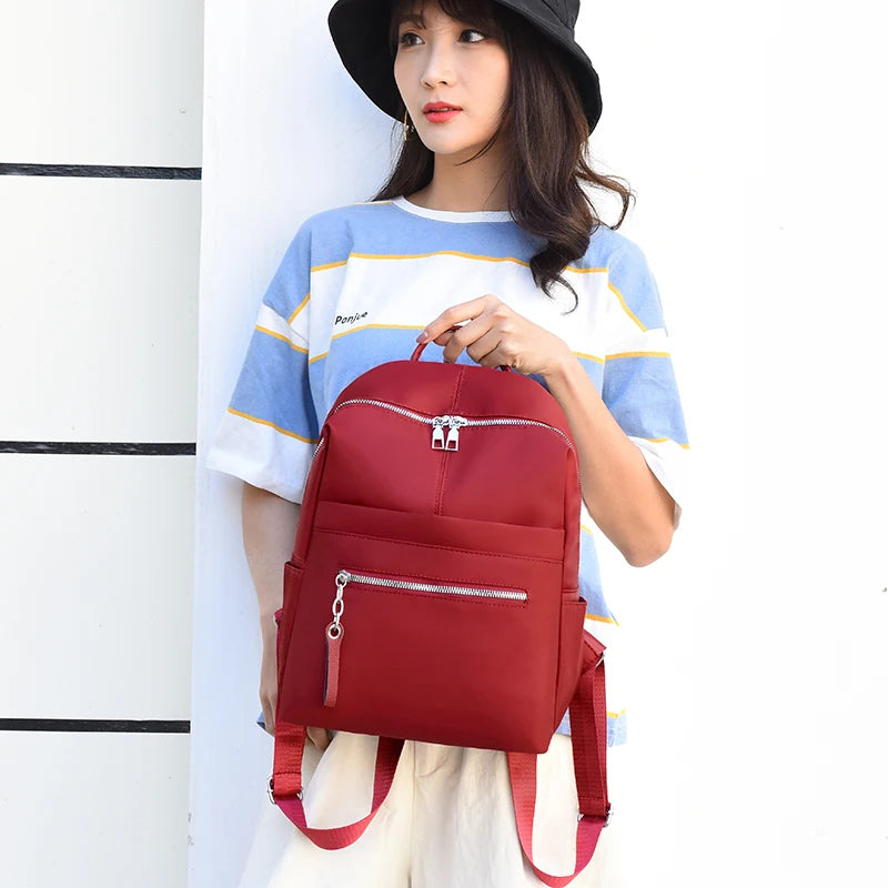 Multi-pocket Shoulder Bags Female Backpack Oxford cloth Women Backpack