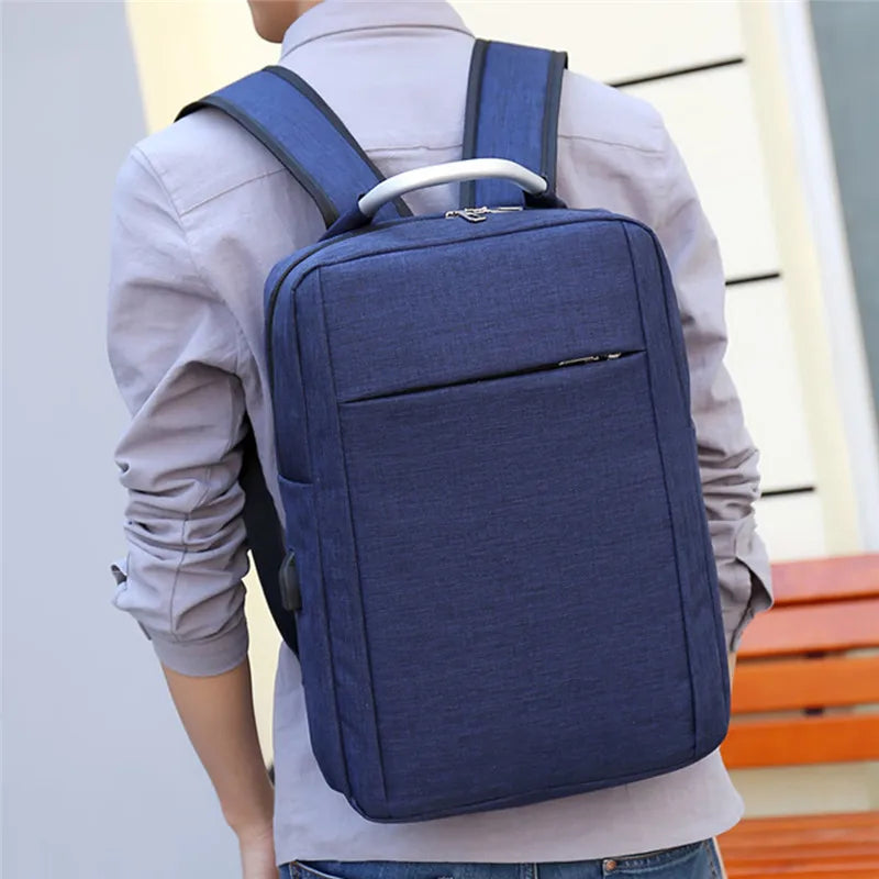 Anti-theft USB Charging Backpack Laptop Travel School Bag