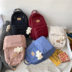 Double Zipper Backpack Laptop for Women Girls