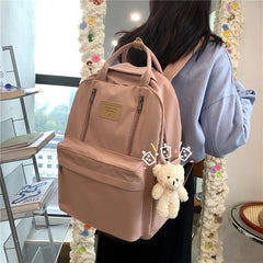 Double Zipper Backpack Laptop for Women Girls