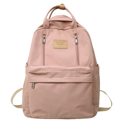 Multifunction Double Zipper Women Backpack Teenager Girls Laptop Backpack