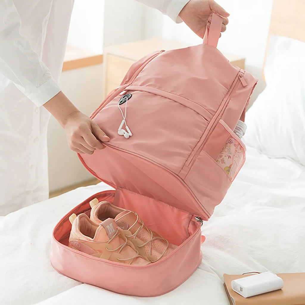Large Capacity Fitness Bag Dry Wet Separation Sports Backpack