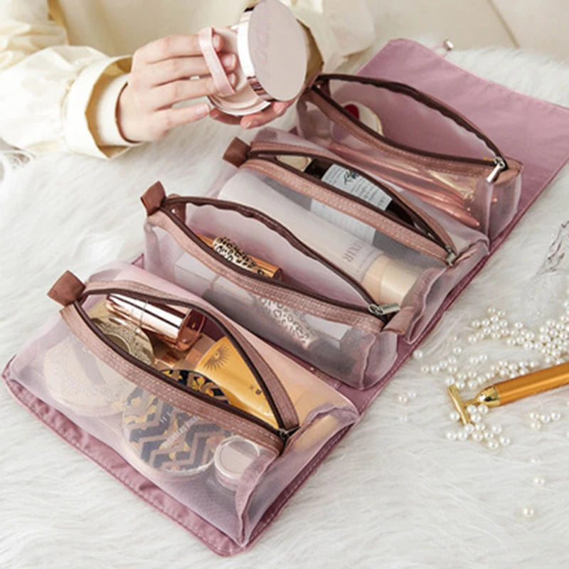 Multifunction Travel Cosmetic Bag Makeup Toiletries Organizer Waterproof Storage