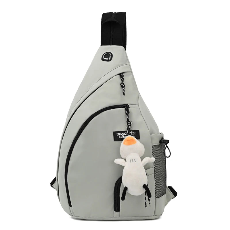 Men's Crossbody Chest Bag, Nylon Multifunction Backpack
