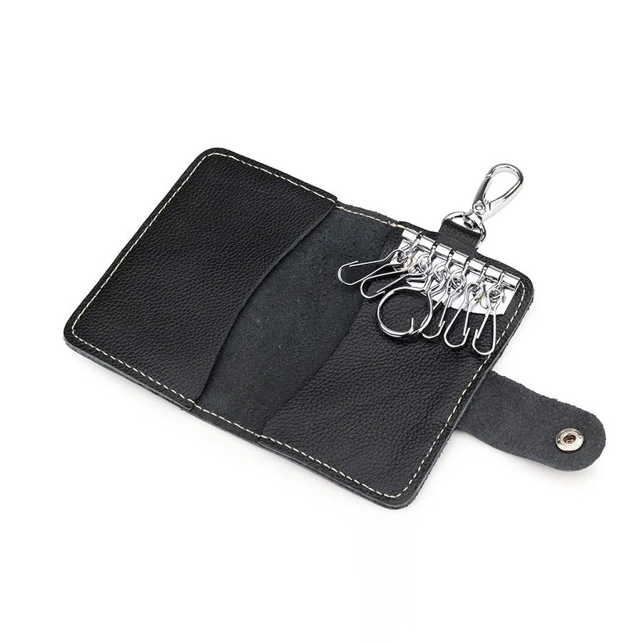 Men's Leather Key Organizer Belt Wear Housekeeper Keychain
