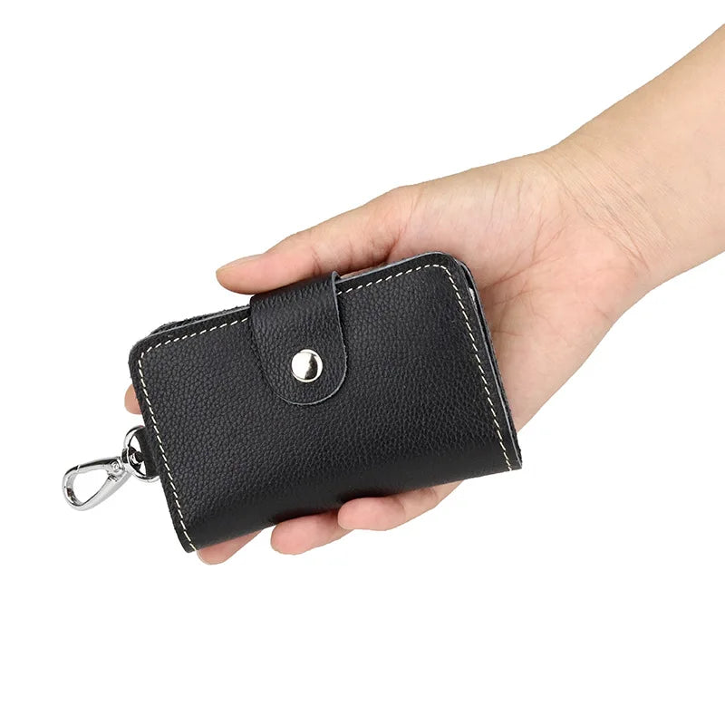 Men's Leather Key Organizer Belt Wear Housekeeper Keychain