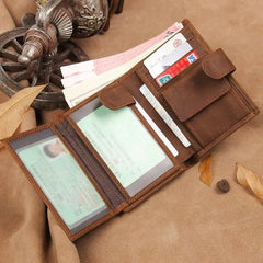 Men's RFID Leather Wallet Vintage Holiday Gift