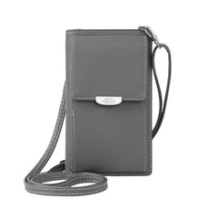 Mini PU Leather Shoulder Bag Mobile Wallet Messenger Bag