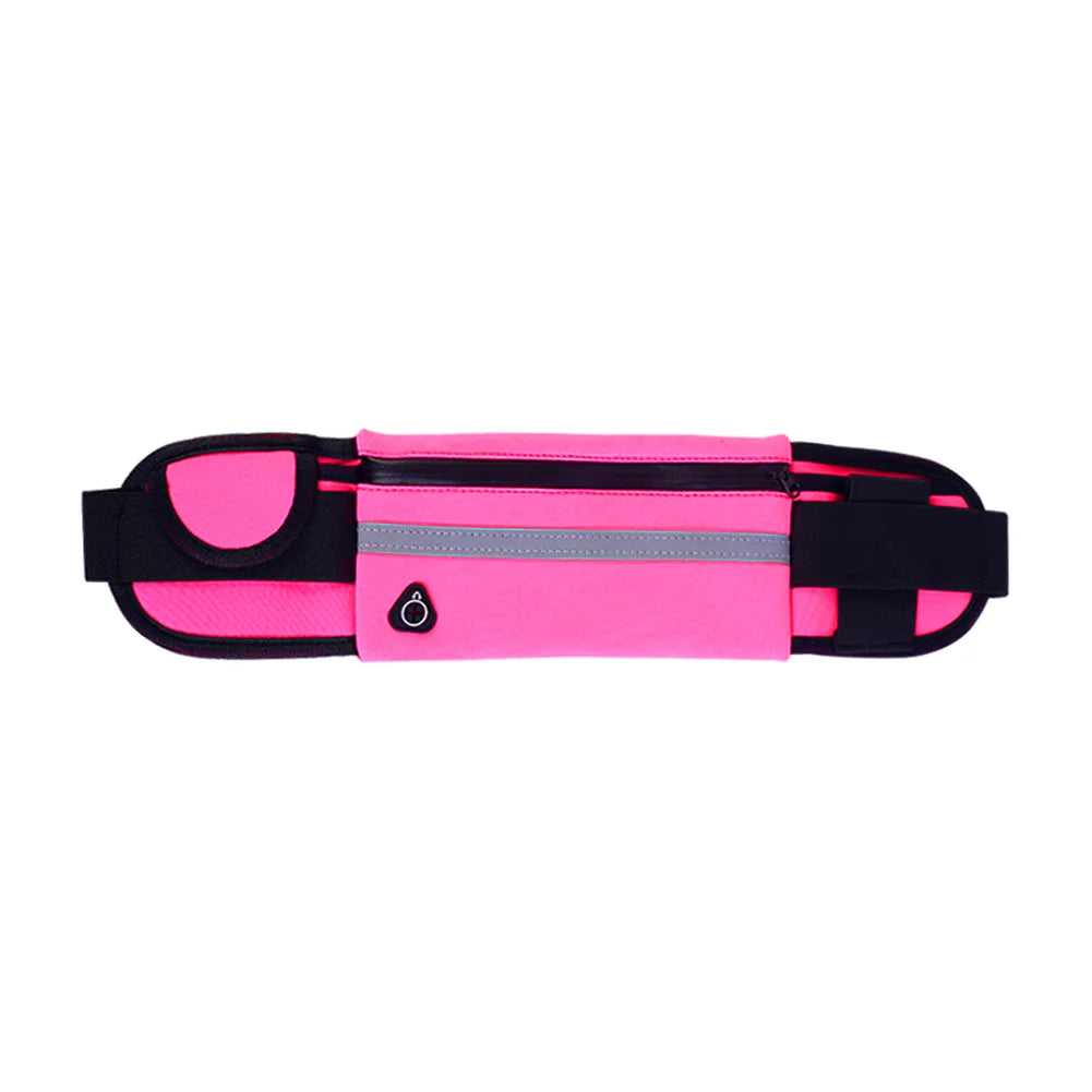 Sports Pocket Pouch Belt Reflective Water Bottle Holder Gym Waist Bag