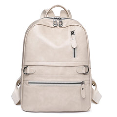 Vintage Women Backpack Large Capacity Student School Bag Cowhide Female Satchels