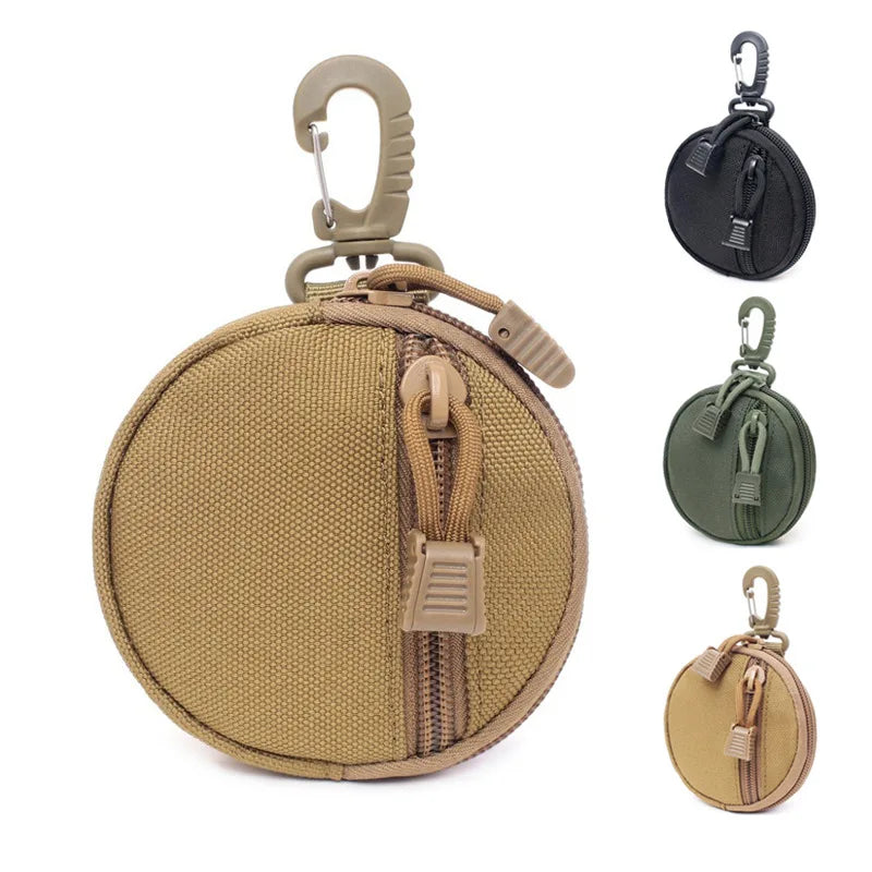 Molle tactical key bag change portable round bag