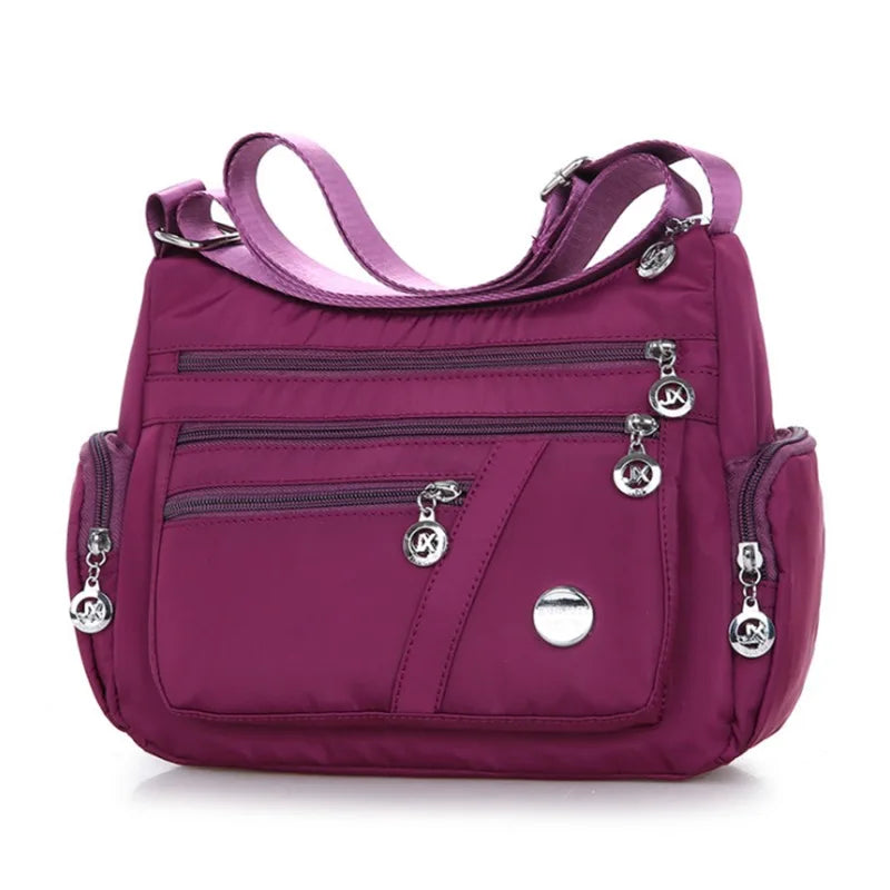 Women Crossbody Messenger Bag Waterproof Nylon Single Shoulder Pack