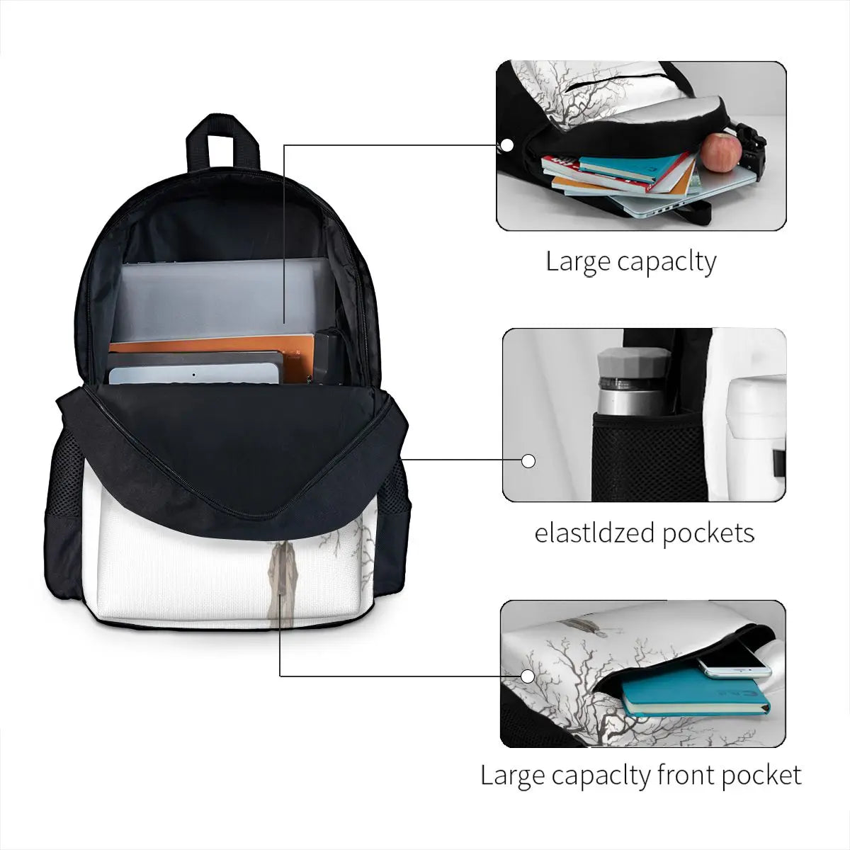 Mushishi Men's Backpacks Bags Women Print School Bags Girls