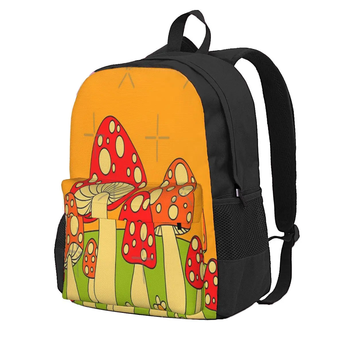 Mushrooms 2 Backpacks Men Women Anime Kids Backpack Female