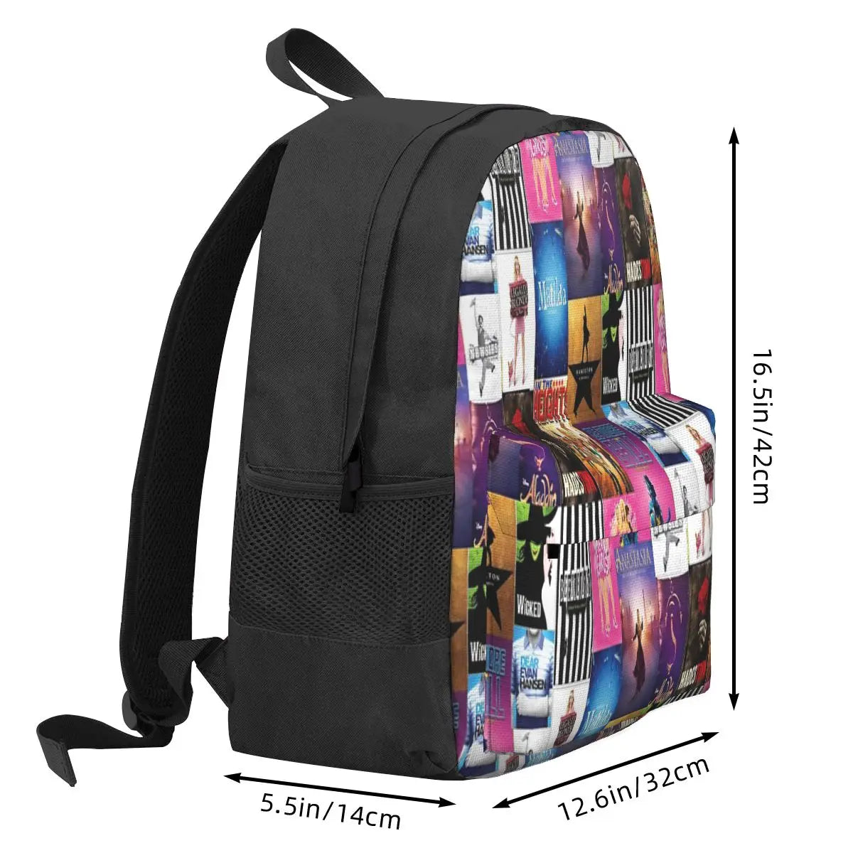 Musical Playbill Collage Backpacks Men's & Women's Bags