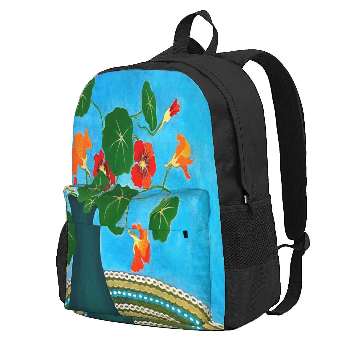 Nans Nasturtiums Backpack Men Women Schoolbag Girls Bag