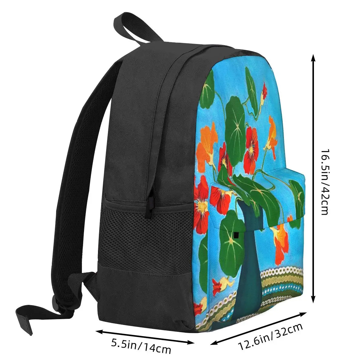 Nans Nasturtiums Backpack Men Women Schoolbag Girls Bag