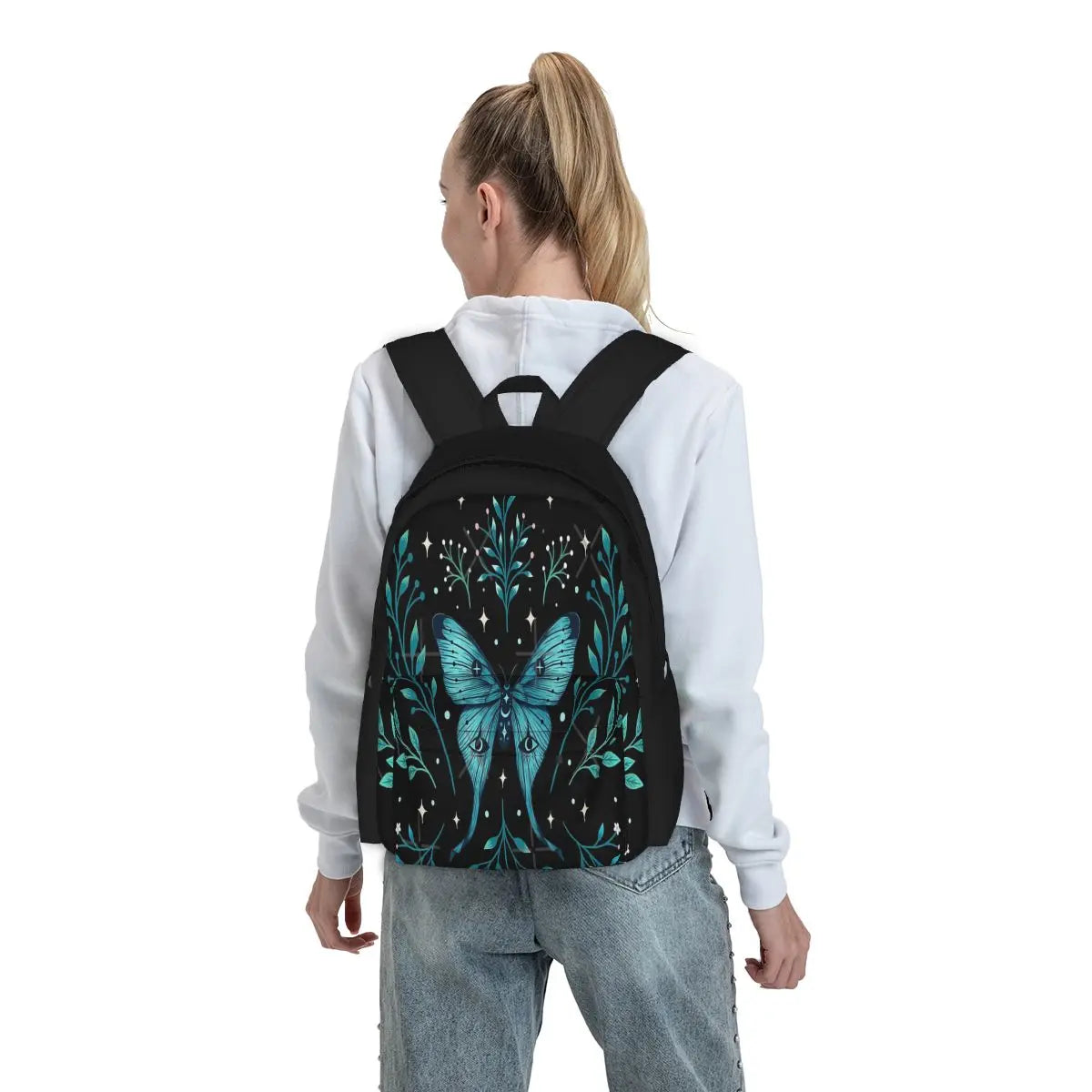 Mystical Moon Moth - Turquoise Backpacks