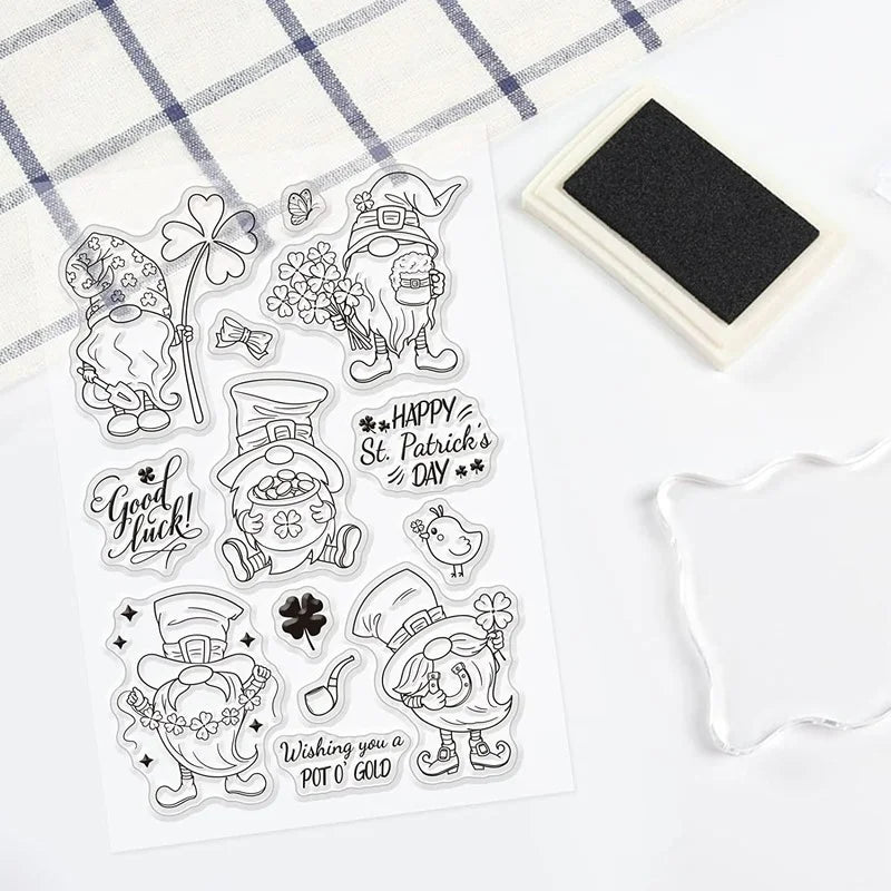 Gnome Silicone Clear Stamps for Cards Making