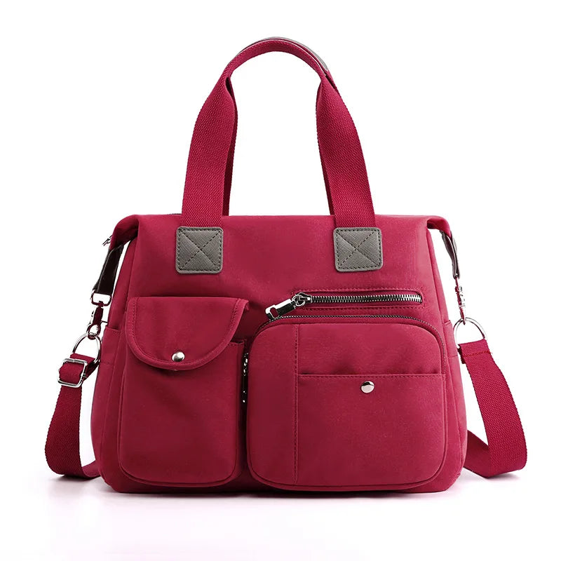 Waterproof Canvas Mummy Bag High Capacity Handbag Women's Famous Brand