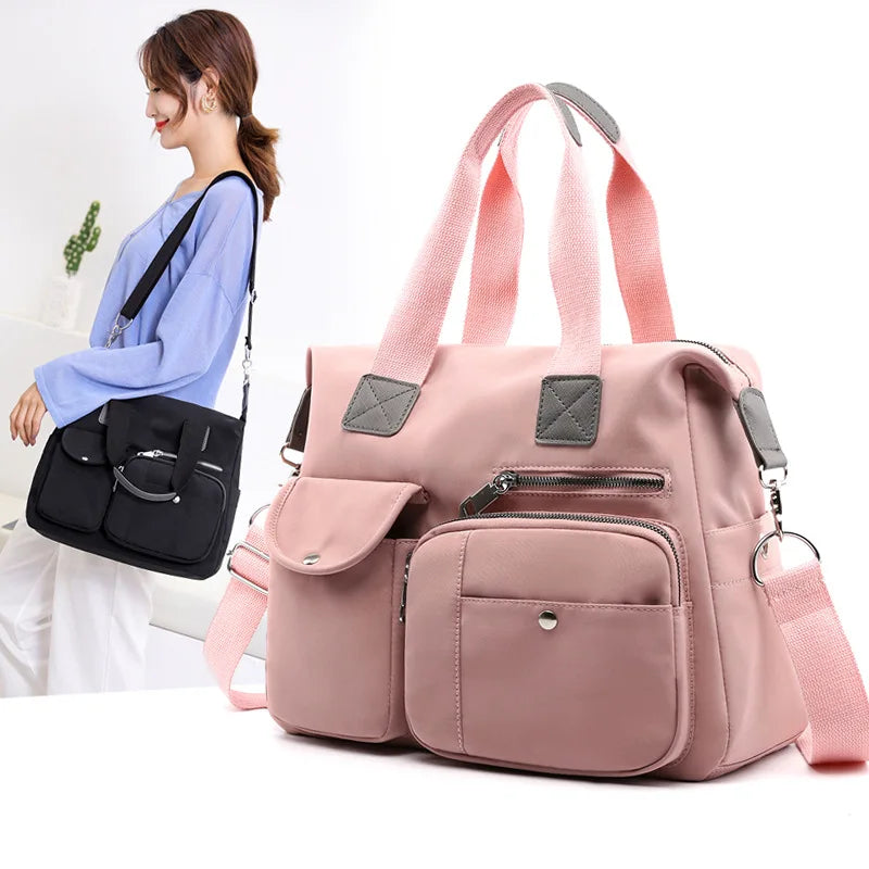 Waterproof Canvas Mummy Bag High Capacity Handbag Women's Famous Brand