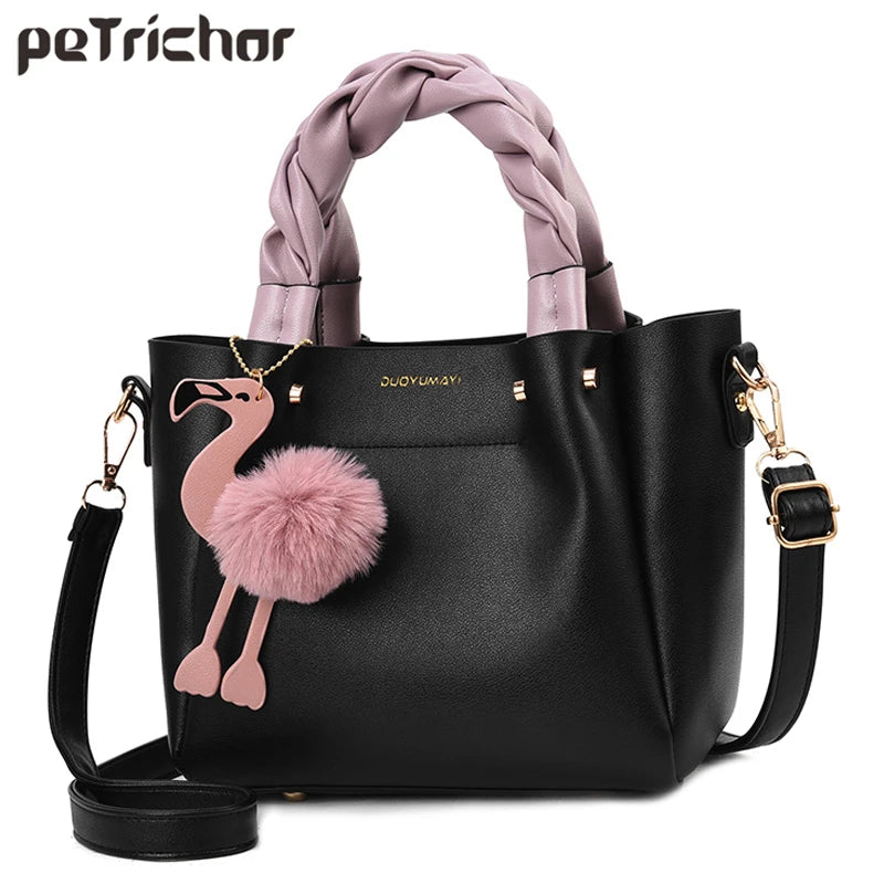 Flamingo Women Shoulder Bag Leather Ladies Crossbody & Tote Bag