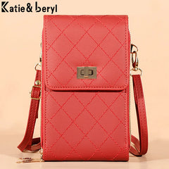 Mini Women Shoulder Bags PU Leather Phone Crossbody Bag Ladies Purse Clutch