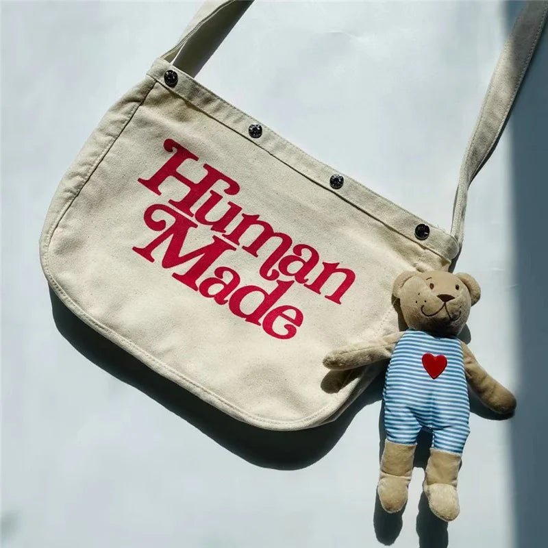 Girls Don't Cry HUMAN Canvas Bag