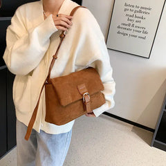 Vintage PU Leather Crossbody Bag Women's Handbag Purses
