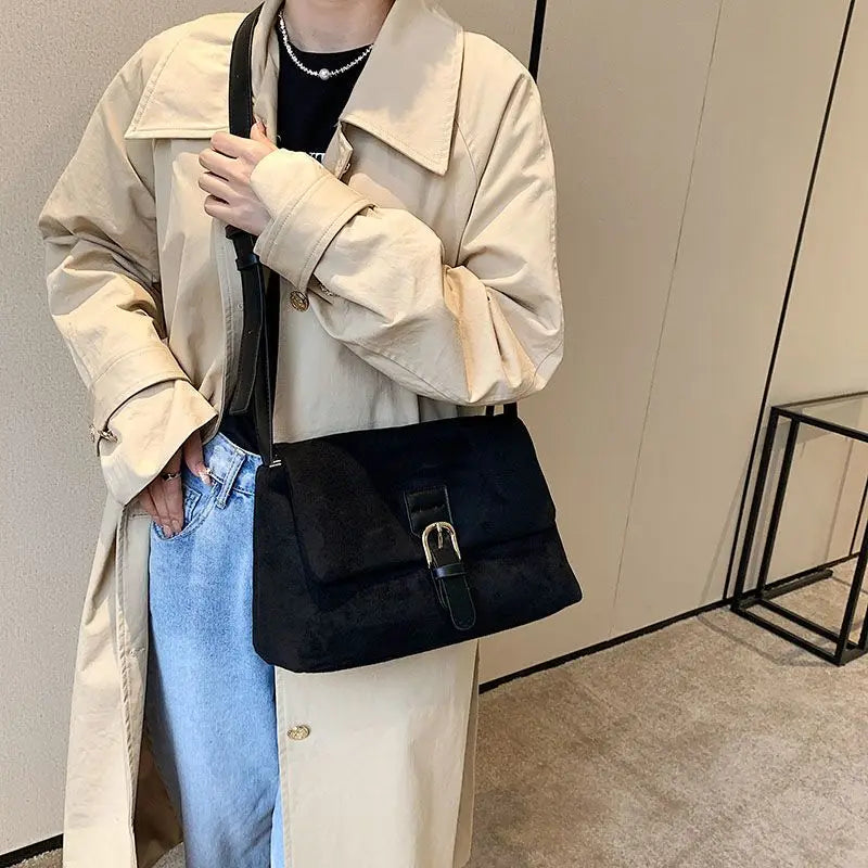 Vintage PU Leather Crossbody Bag Women's Handbag Purses