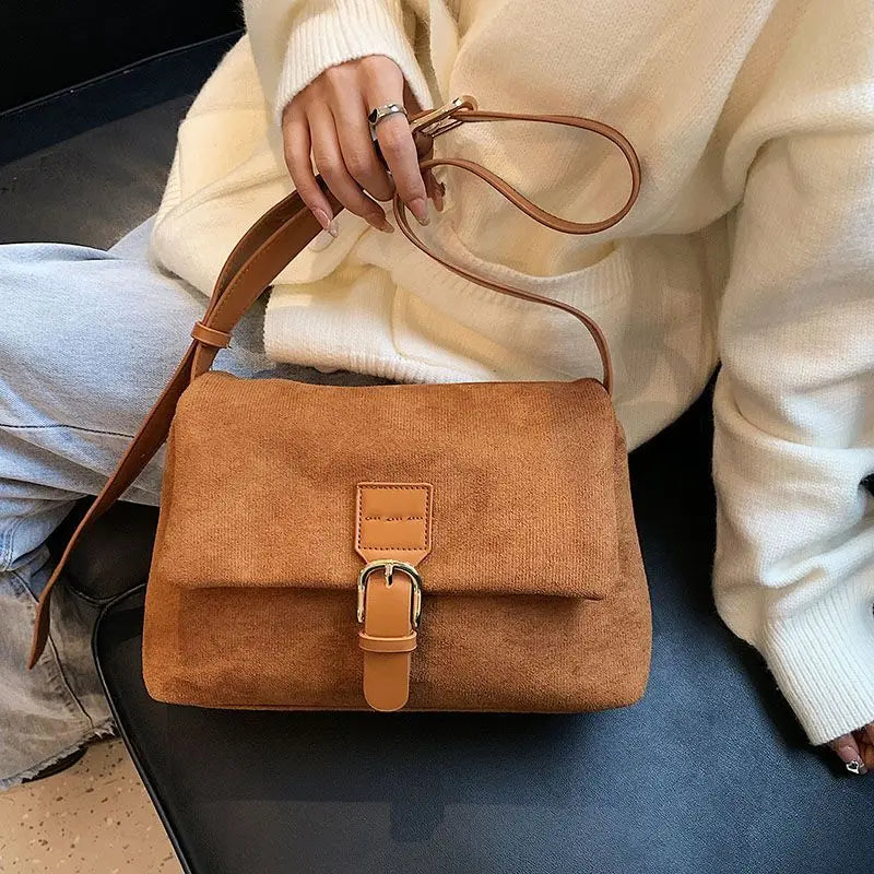 Vintage PU Leather Crossbody Bag Women's Handbag Purses