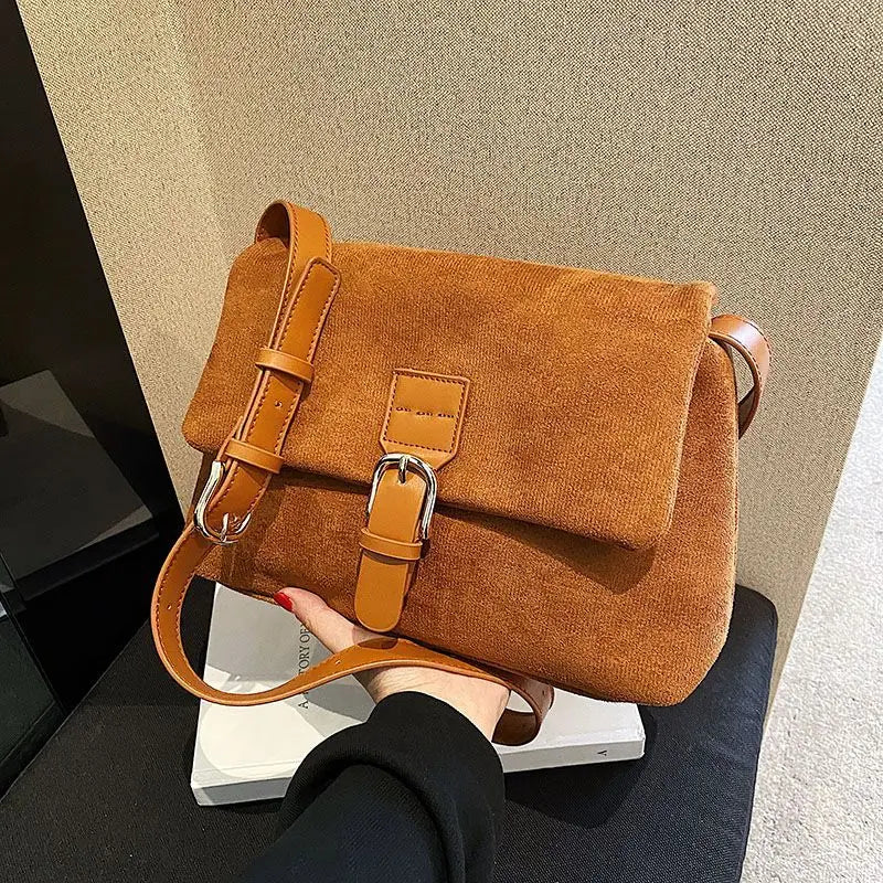 Vintage PU Leather Crossbody Bag Women's Handbag Purses