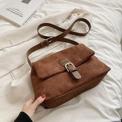 Vintage PU Leather Crossbody Bag Women's Handbag Purses