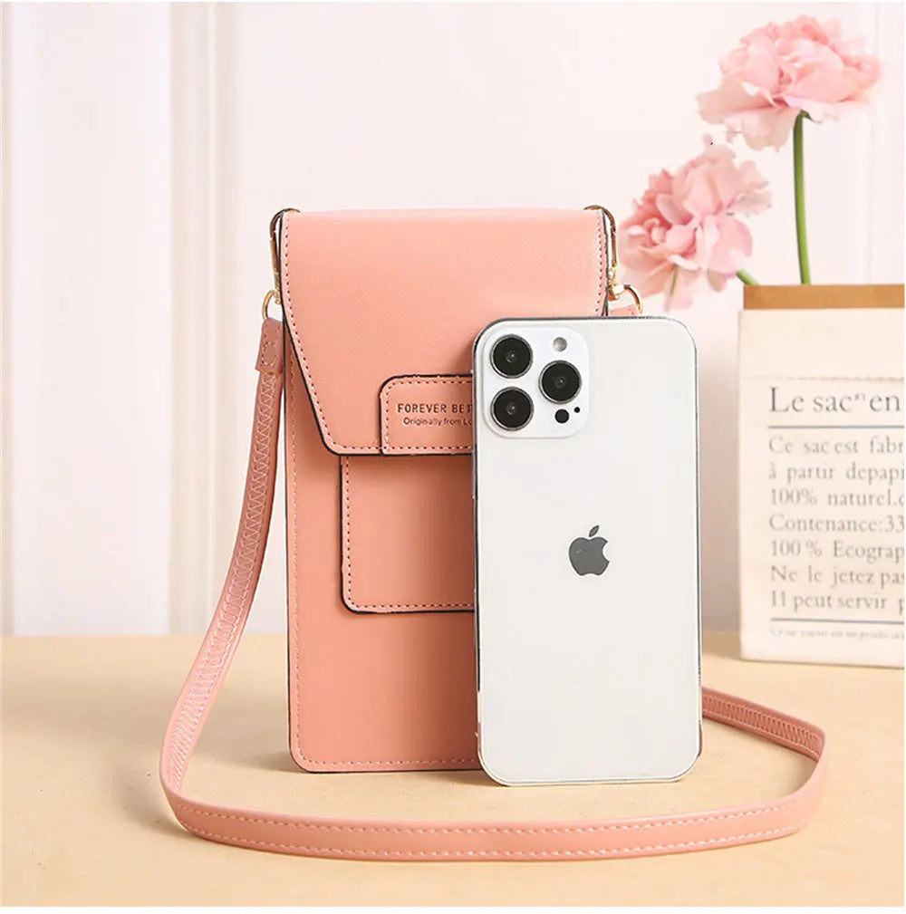 Women's Phone Crossbody Shoulder Bag Wallet Pu Leather Bag