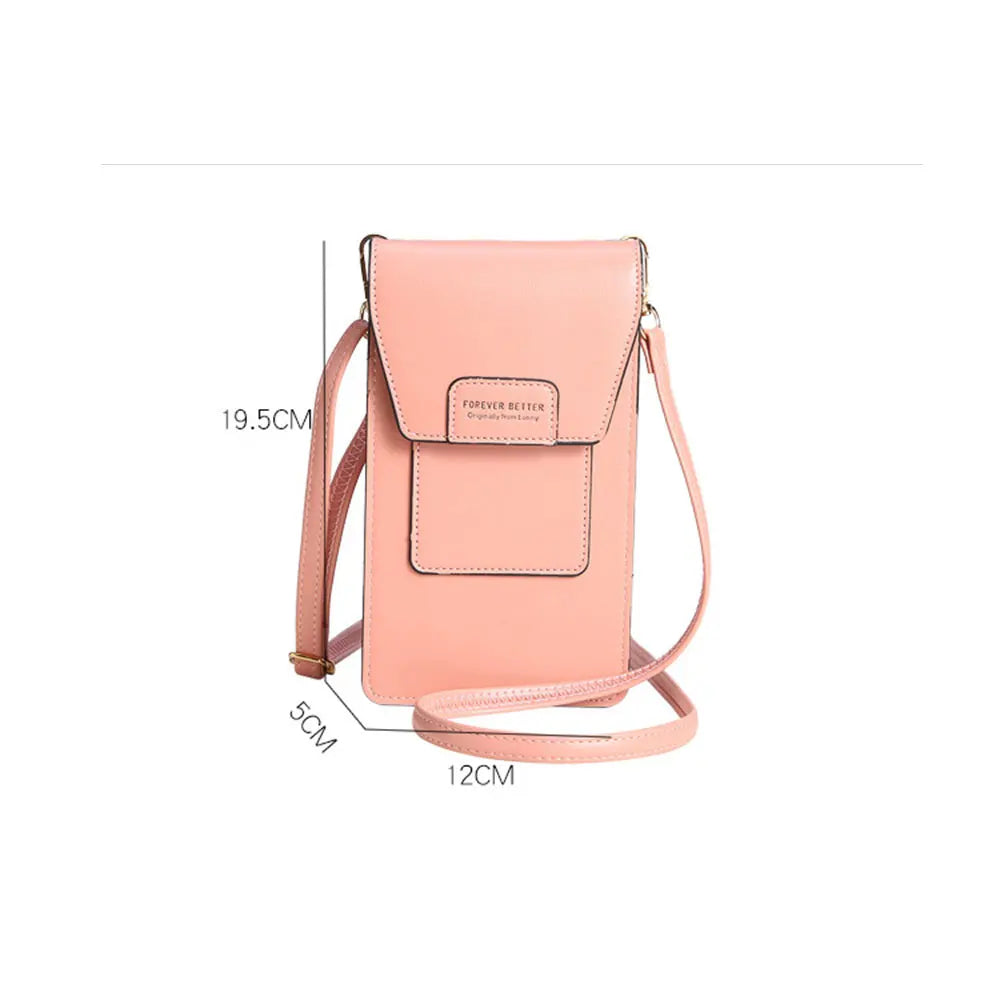 Women's Phone Crossbody Shoulder Bag Wallet Pu Leather Bag
