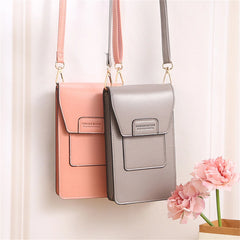 Women's Phone Crossbody Shoulder Bag Wallet Pu Leather Bag