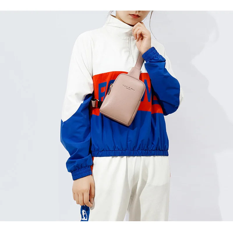 Women's Chest Pack Bag Hip Hop Banana Belt Crossbody Mini Bags