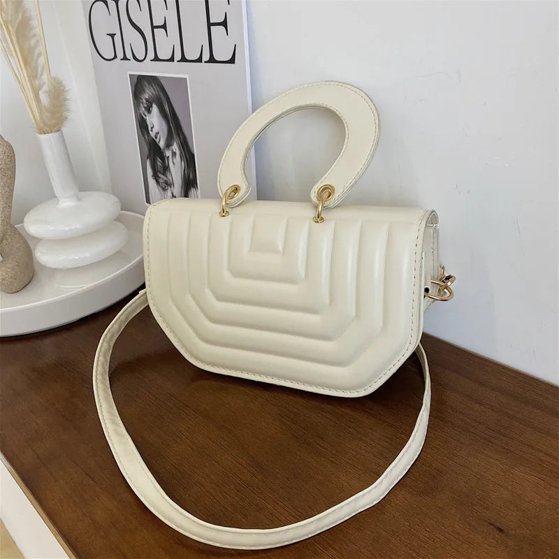 Female Grid Single Shoulder Cross-body Bag B325