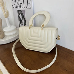 Female Grid Single Shoulder Cross-body Bag B325