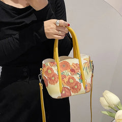 NEWDISCVRY Graffiti Shoulder Bag Women Crossbody Satchel Purse