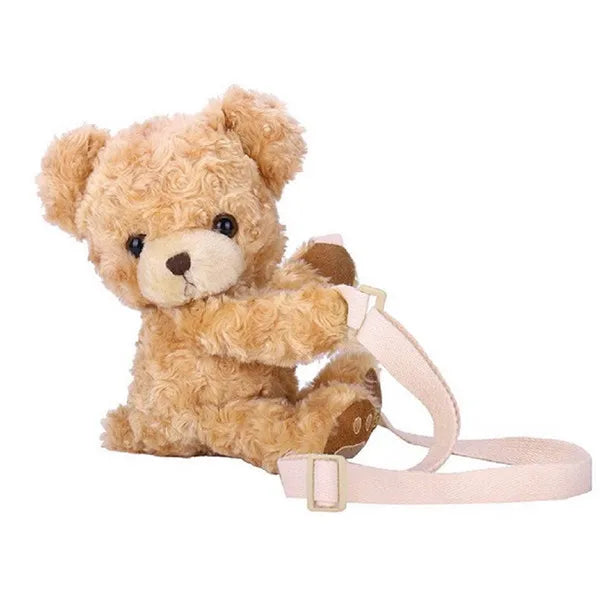 Girls Smile Bear Soft Plush Doll Lolita Handbag